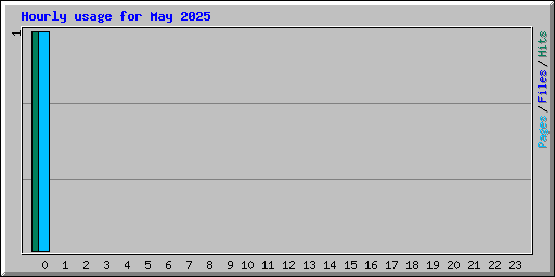 Hourly usage for May 2025