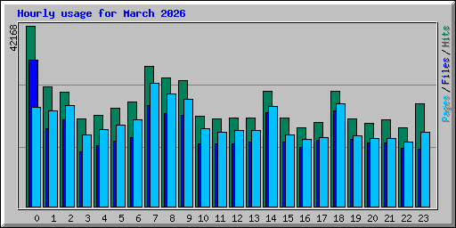 Hourly usage for March 2026