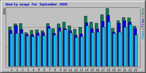 Hourly usage for September 2026